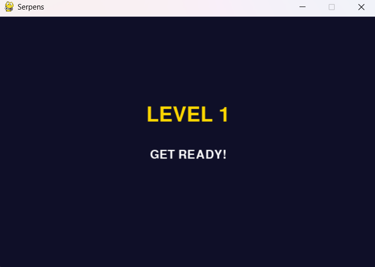 Serpens Level Transition Screen